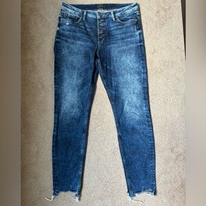 Silver Jeans Mazy Skinny Raw Hem Jeans Size W30/L29